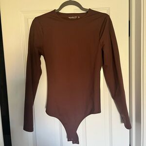 Abercrombie and Fitch Brown Bodysuit Soft Collection